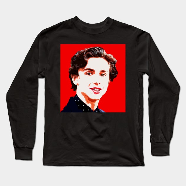 timothee chalamet Long Sleeve T-Shirt by oryan80